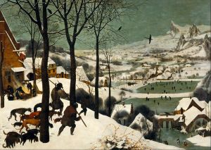 Pieter Bruegel d. Ä.: Jäger im Schnee 