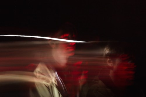 Portrait mit überbelichteten Streifen